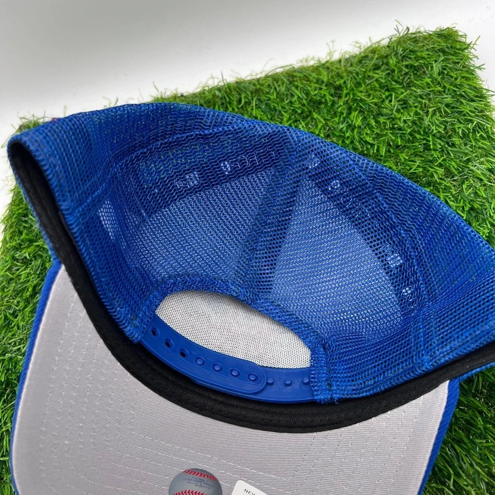 New Era New York Mets Royal Blue State Stitch 9Forty A Frame Snapback‎ Hat New